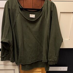TKEES Olive Green Sweatshirt Top